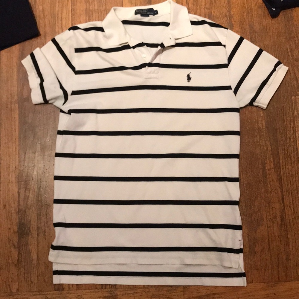 White striped polo